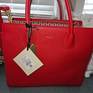 Red Moncrief Leather Purse/Tote